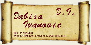 Dabiša Ivanović vizit kartica